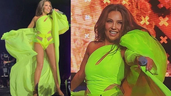 ¿Me escuchan? A Thalía le falló el playback y cantó “a capella” con sus fans (VIDEO)