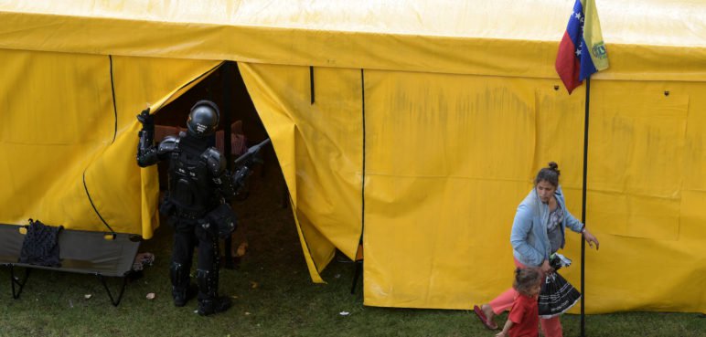 Albergue de venezolanos en Bogotá es una bomba de tiempo