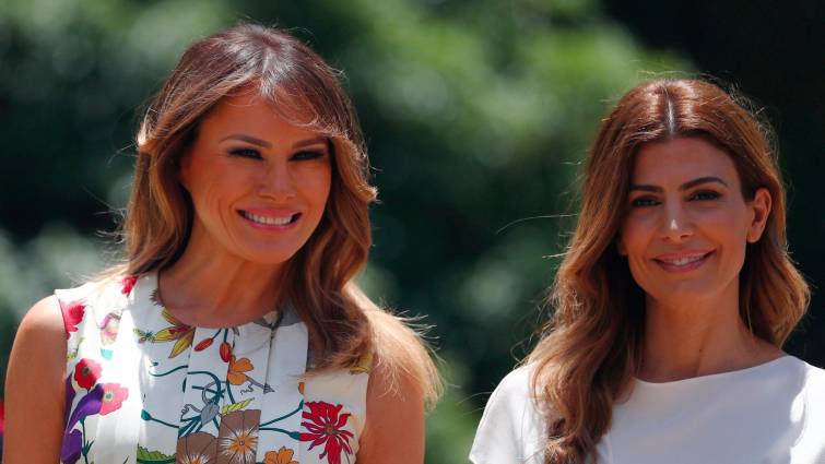 Juliana Awada, esposa de Macri, fue cómplice de Melania en la cumbre de primeras damas (FOTOS)