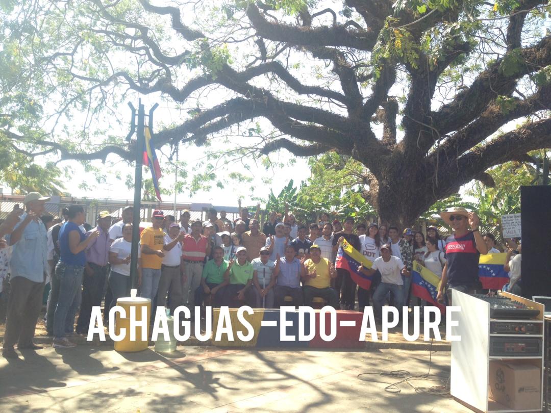 ¡A grito de libertad! Apureños protestan contra el régimen de Nicolás Maduro #23Ene (Video)