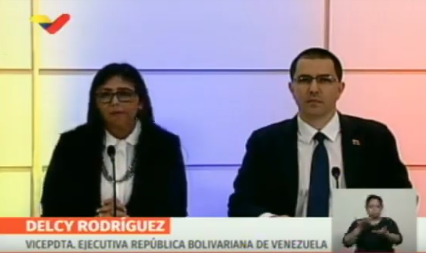 VIDEO: Delcy Eloína confirma cierre de frontera con islas del Caribe y dice que se revisarán relaciones diplomáticas