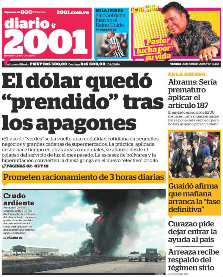 Portadas de este viernes 5 de abril de 2019