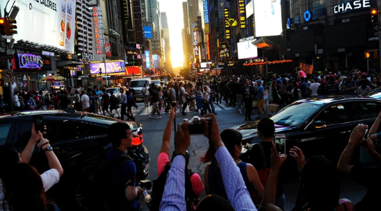 Nueva York se prepara para el Manhattanhenge, el “solsticio” de la Gran Manzana