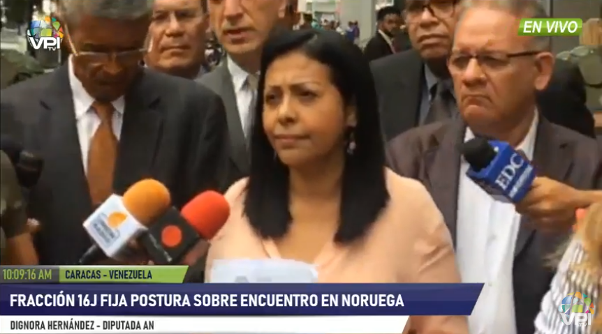 Dignora Hernández: Reunión en Noruega es un pote de humo que activa Maduro cuando se ve fuera del poder #21May