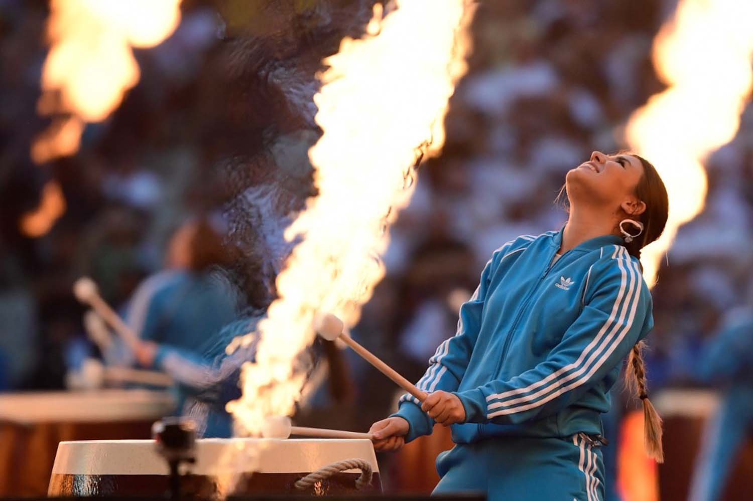 Las imágenes más impresionantes de la apertura de Liga de Campeones en Madrid