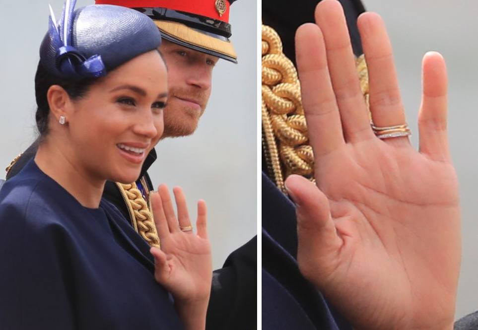 El significado del tercer anillo que ahora porta Meghan Markle