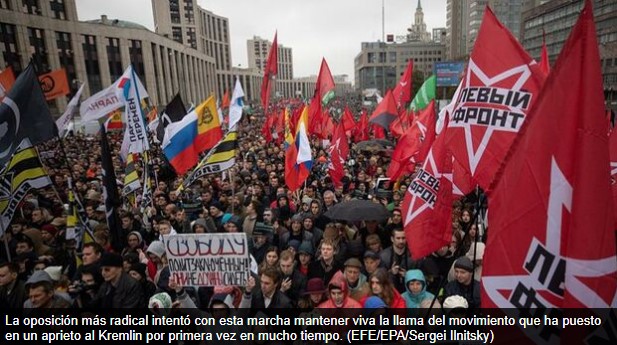 La oposición rusa reanuda las protestas con un mitin contra el “terror político”