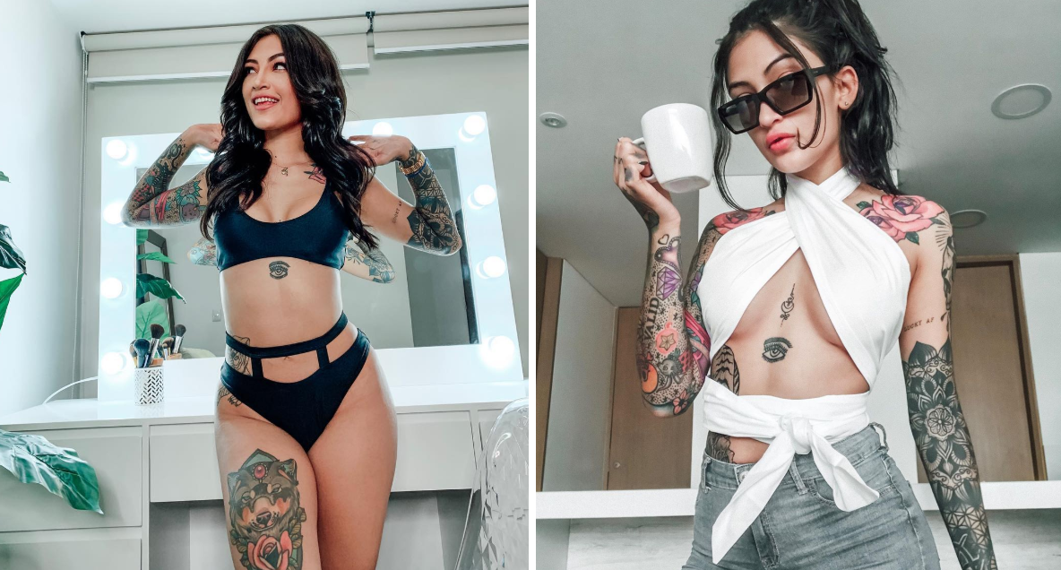 Cara de mala y FULL tatuada: Esta colombiana te pondrá a temblar con sus curvas peligrosas (FOTOS)