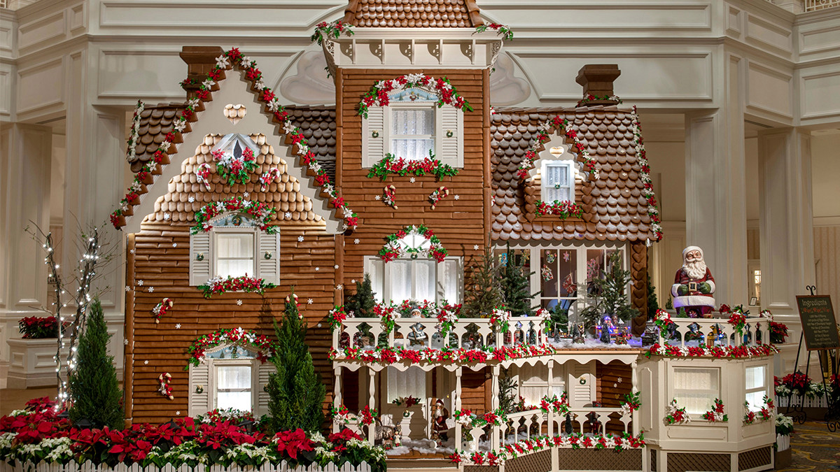 Mira esta gigantesca casa de galleta de jengibre que crearon en uno de los hoteles de Walt Disney World