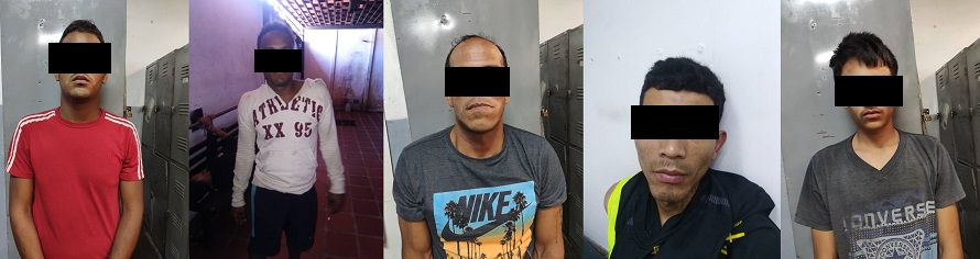 Presos en PoliChacao cinco antisociales por andar robando en Chacaíto