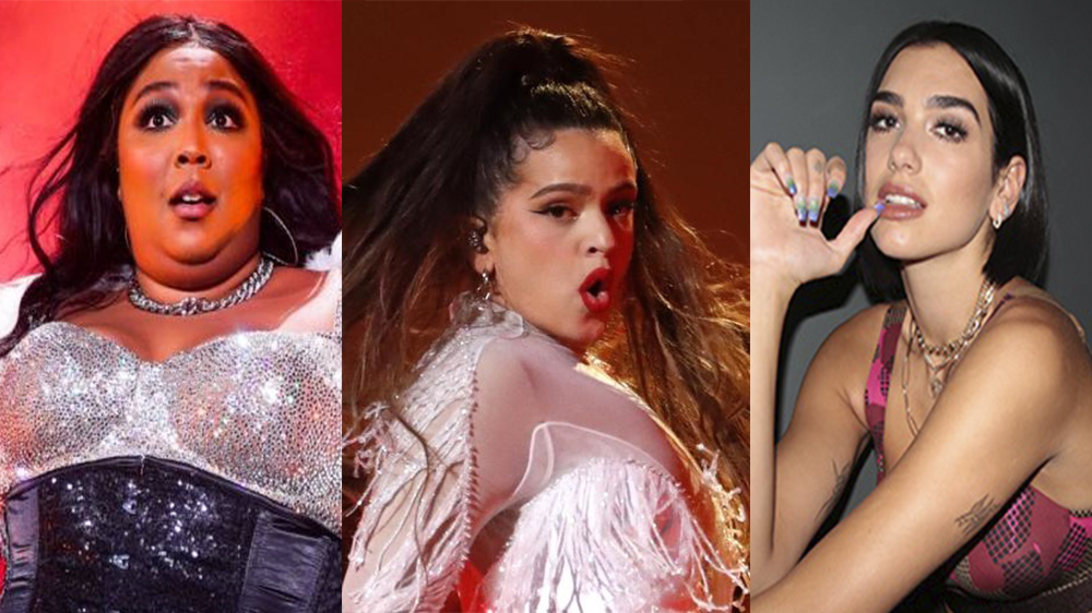 ¡POLÉMICA! Pillan a Rosalía, Dua Lipa y Lizzo en un bar de stripers lanzando dólares (VIDEO)