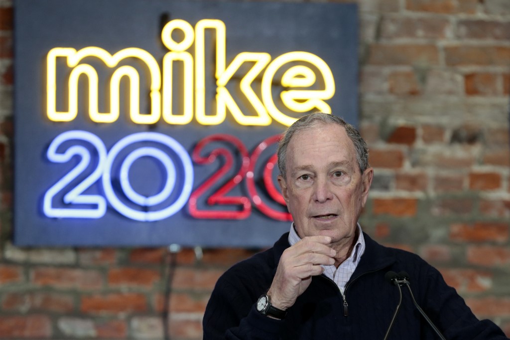 Bloomberg entrega 4 millones de dólares para la campaña de Biden