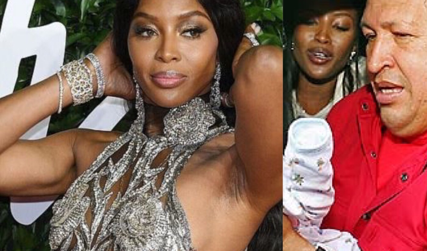 La foto más íntima de Naomi Campbell, la morena que le quitaba el sueño a Chávez