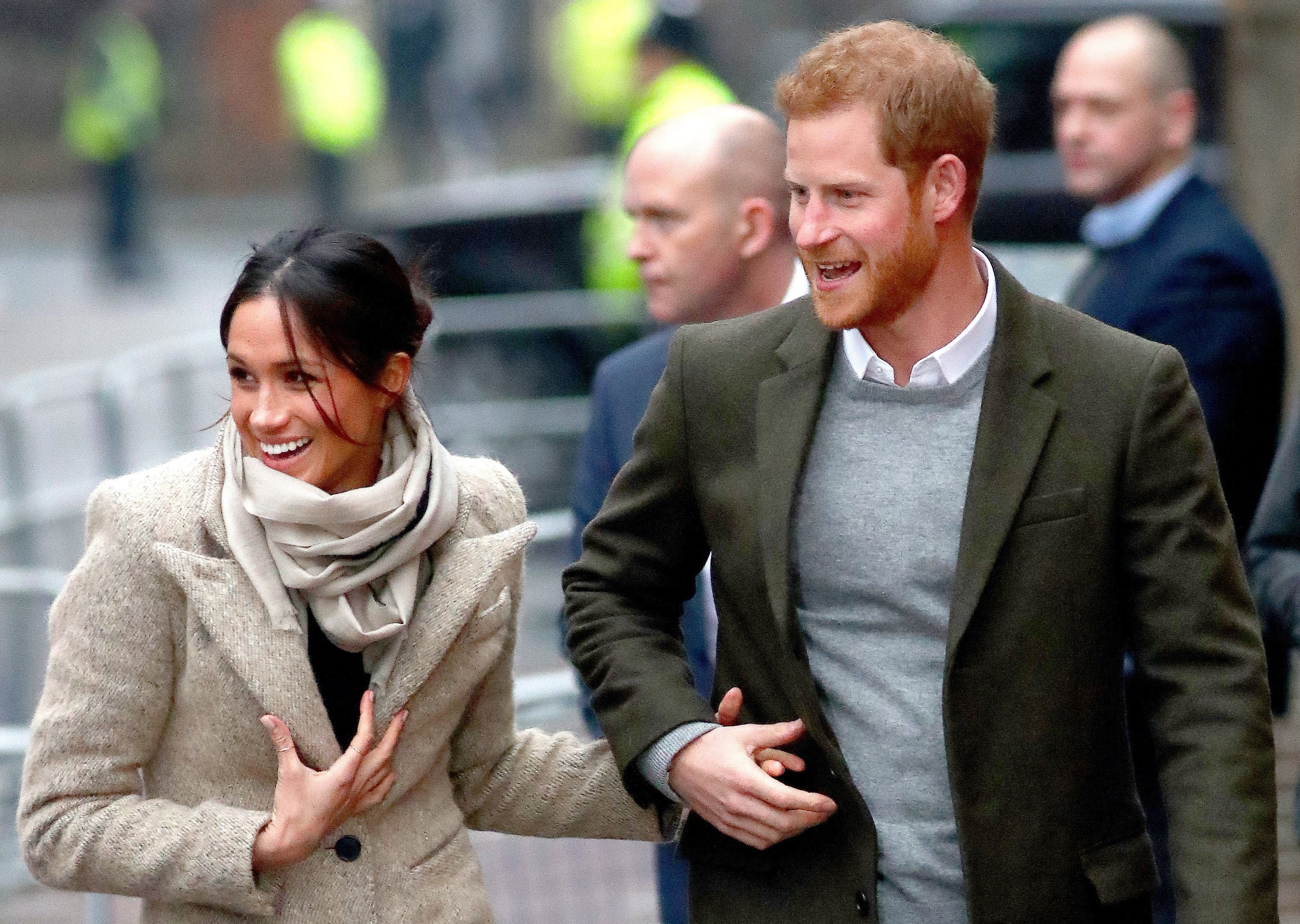 El príncipe Harry y Meghan Markle visitan a la reina Isabel