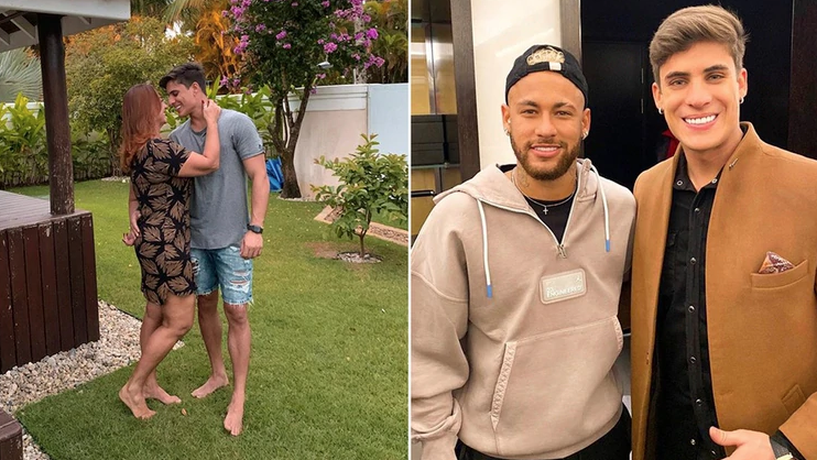 ¿Le pedirá la bendición? El nuevo padrastro de Neymar tiene 22 años, es modelo y “gamer” (FOTOS)