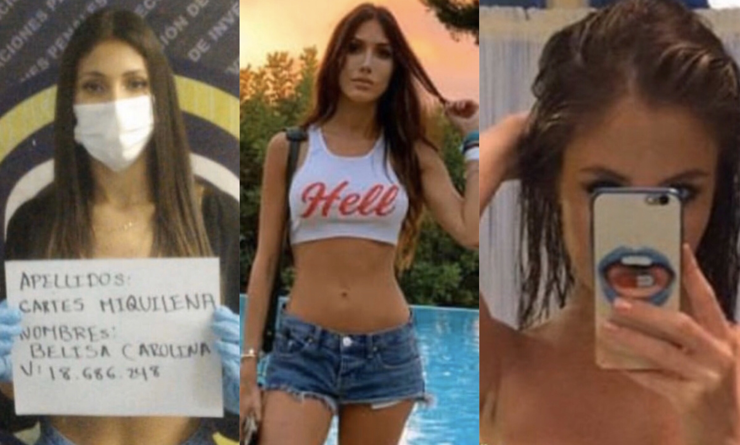 Filtraron “pack” de fotos íntimas de Belisa Cartes, la modelo de la fiesta en Los Palos Grandes