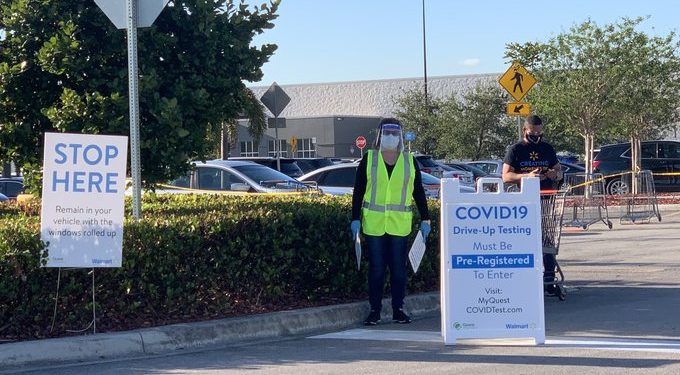 Un Walmart de Miami realiza pruebas de coronavirus