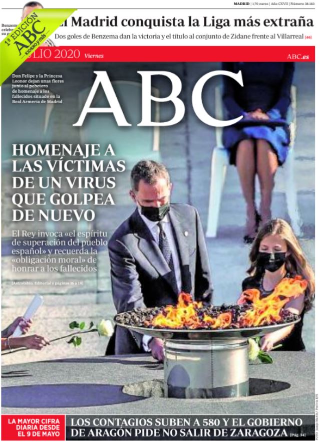 Portadas de la prensa internacional de este viernes 17 de julio de 2020