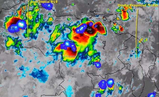 El estado del tiempo en Venezuela este martes #7Jul, según el Inameh