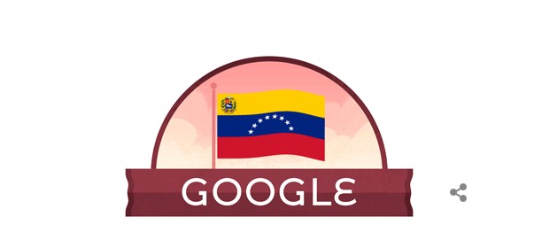 Google celebra el Día de la Independencia de Venezuela con un “doodle” especial