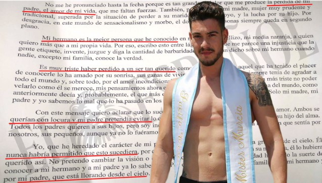 Míster España 2017 mató a su padre al creer que era “el demonio”