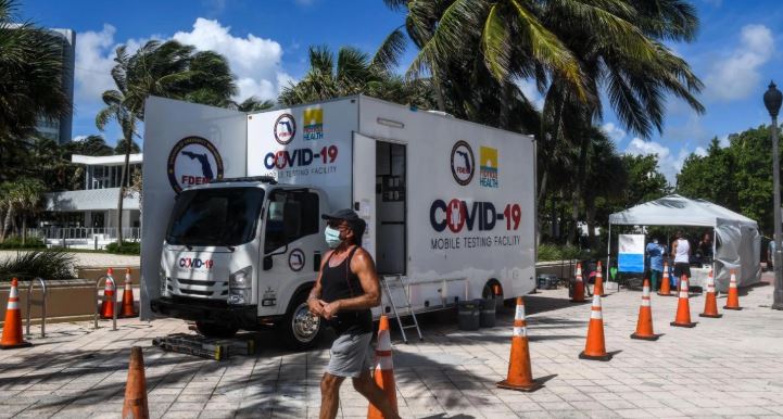 Florida alcanzó el medio millón de casos por Covid-19