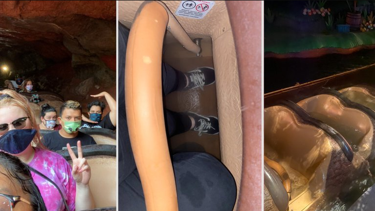 ¡Pánico en Disney! Un bote de Splash Mountain se hundió con pasajeros a bordo (VIDEO)