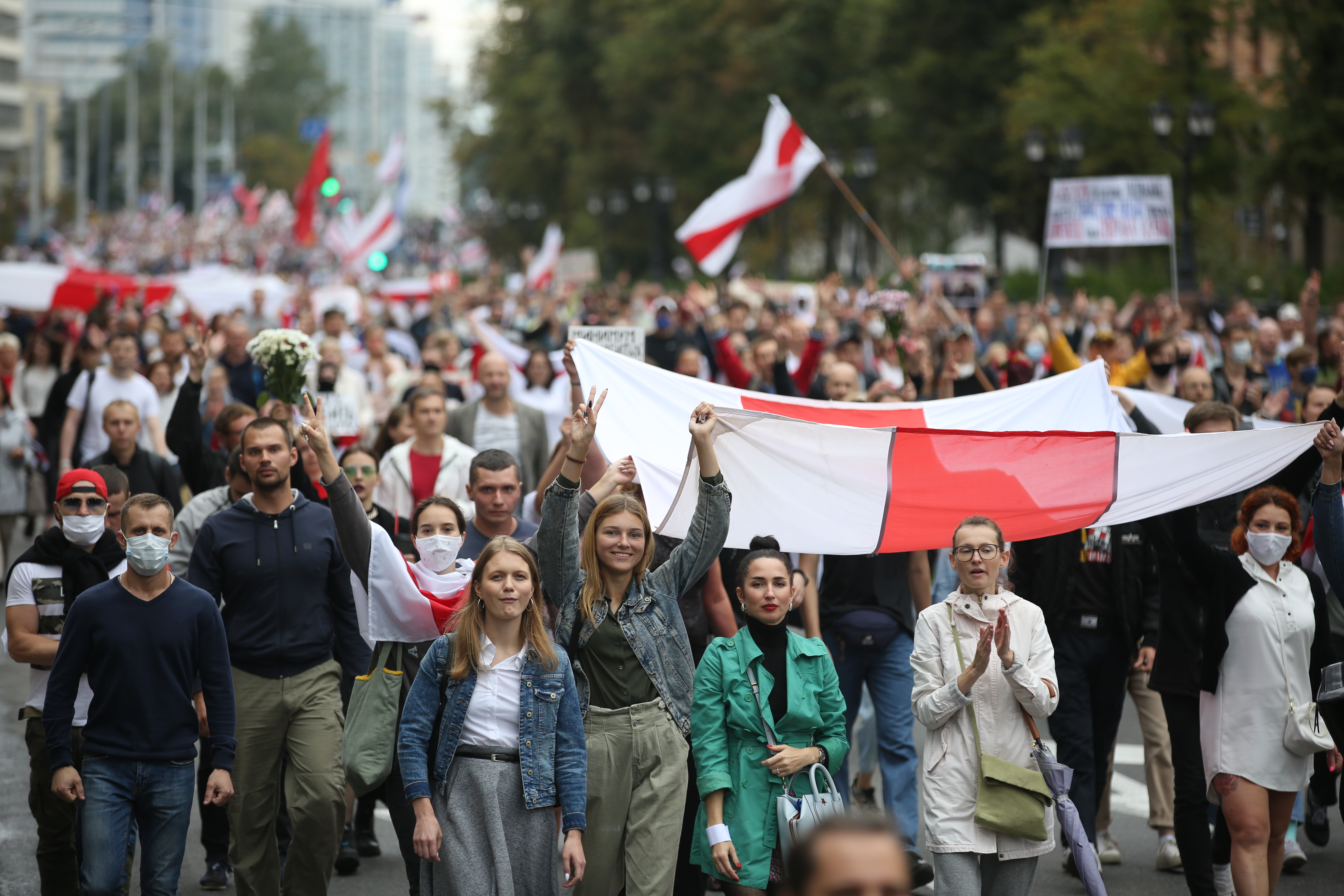 Los bielorrusos vuelven a las calles para exigir renuncia de Lukashenko