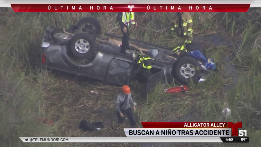 Un niño muerto y otros seis heridos dejó un accidente al oeste de Broward