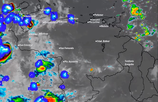 El estado del tiempo en Venezuela este lunes #19Abr, según el Inameh