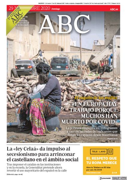 Portadas de la prensa internacional de este domingo 29 de noviembre de 2020