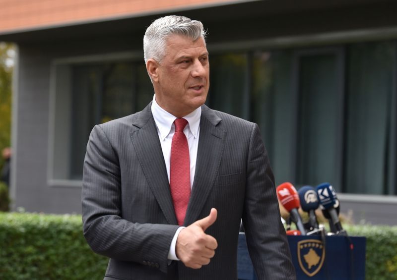 Presidente de Kosovo Thaci renuncia tras confirmación de acusación por crímenes de guerra