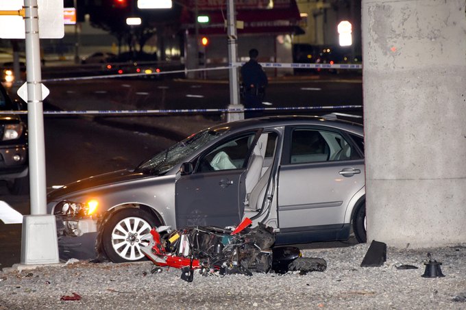 Mujer atropelló fatalmente a un motorizado en El Bronx