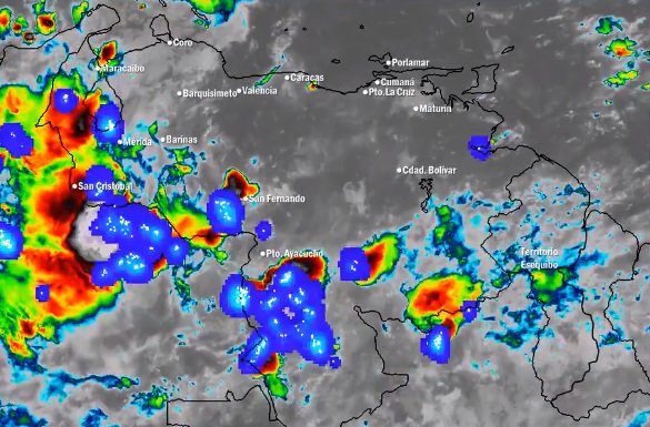 El estado del tiempo en Venezuela este viernes #13Nov, según el Inameh