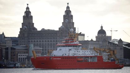 Nuevo barco polar británico, “Boaty McBoatface”, zarpa a mar abierto