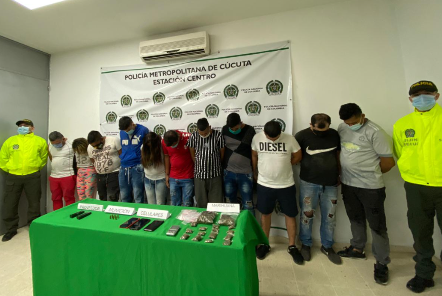 Capturaron en Cúcuta a 11 integrantes de la banda de “Los Rastrojos” (Fotos)