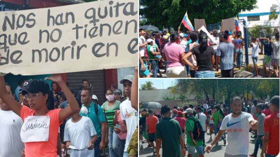 Habitantes en Güiria interrumpen acto chavista para exigir respeto a las victimas del naufragio #19Dic (Fotos)