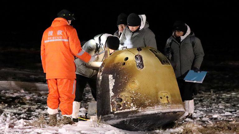 China trae a la Tierra muestras de la Luna, por primera vez en 44 años