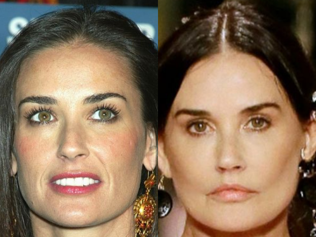 Irreconocible… Demi Moore desata rumores de cirugía plástica tras lucir un cambio de look en la pasarela (FOTOS)