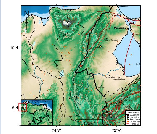 Se registró sismo de 3.2 en Machiques, estado Zulia #10Ene