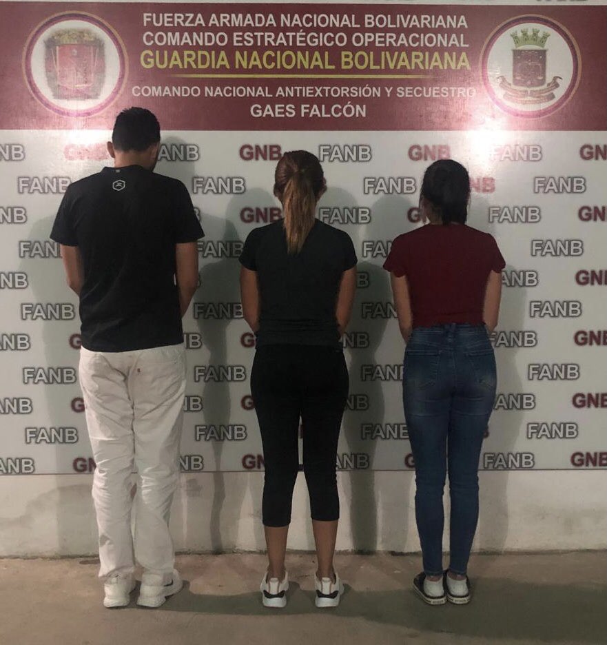 Detuvieron a tres personas por secuestrar y agredir a una joven en Falcón (Fotos)