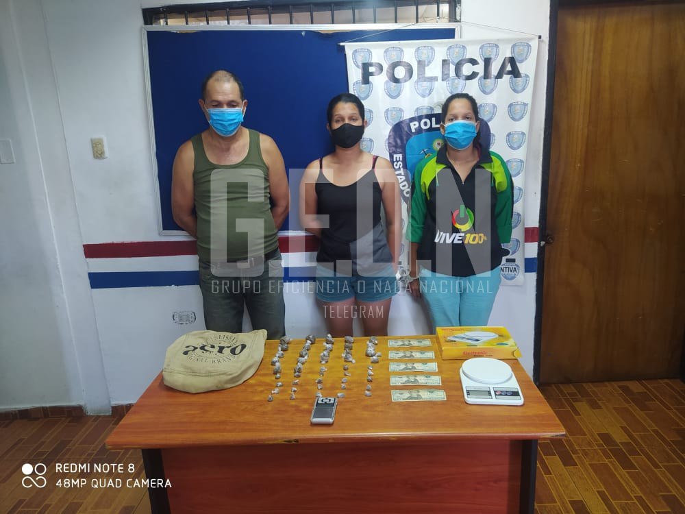 Detienen en Yaracuy a tres individuos con más de 40 envoltorios con presunta cripy