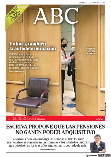 Portadas de la prensa internacional de este miércoles 3 de febrero de 2021