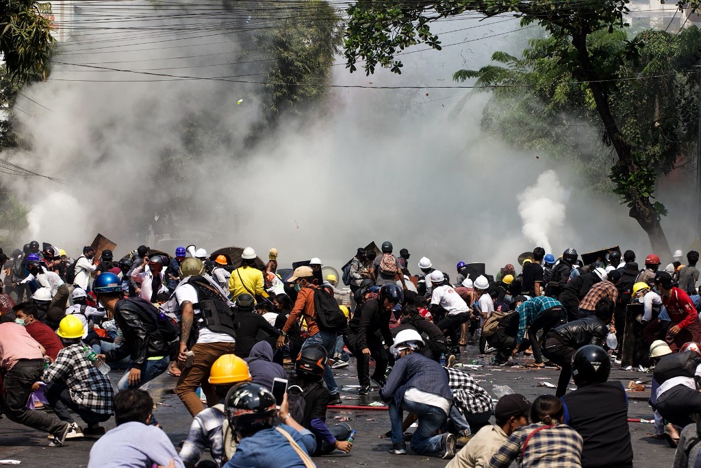 La jornada de represión más sangrienta de Birmania dejó 38 muertos