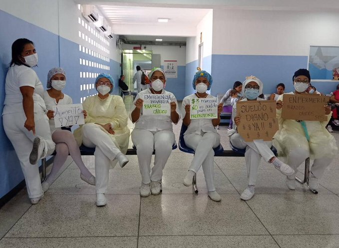 Médicos denunciaron que la policía no les permitió manifestarse en Maracay