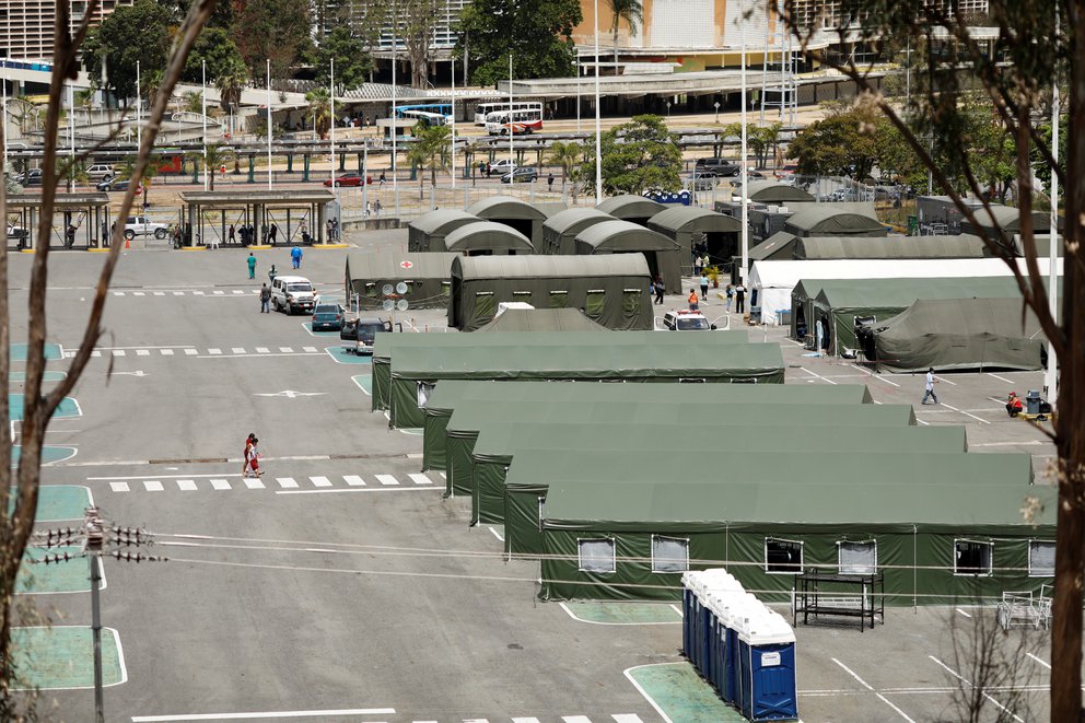 Chavismo anunció el cierre del hospital en el Poliedro de Caracas por tener “pocos pacientes” (Foto)