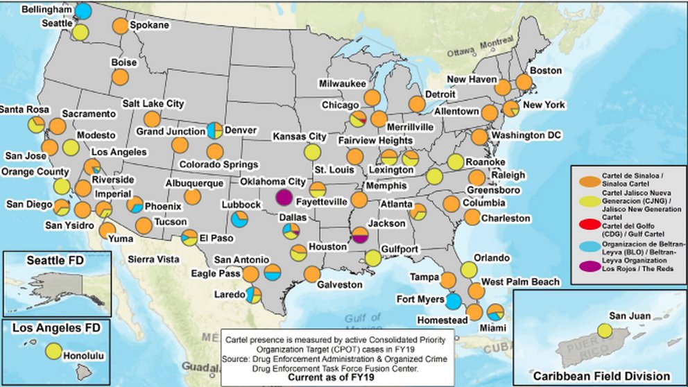 Narcos mexicanos en EEUU: Como ha logrado el Cjng ganar terreno al Cártel de Sinaloa