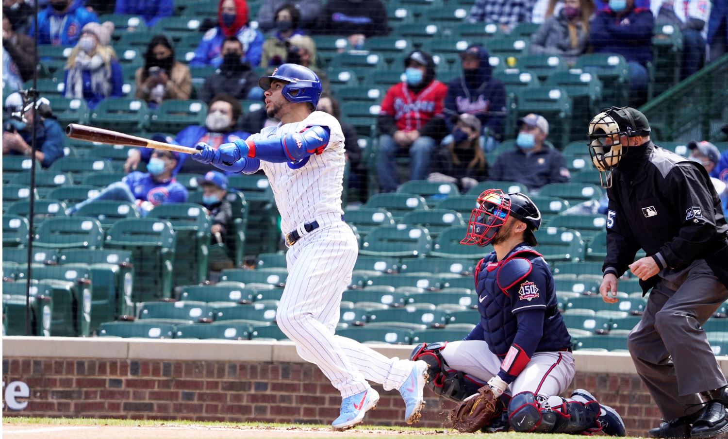 Willson Contreras pegó dos jonrones en paliza de Cachorros a Bravos (Videos)