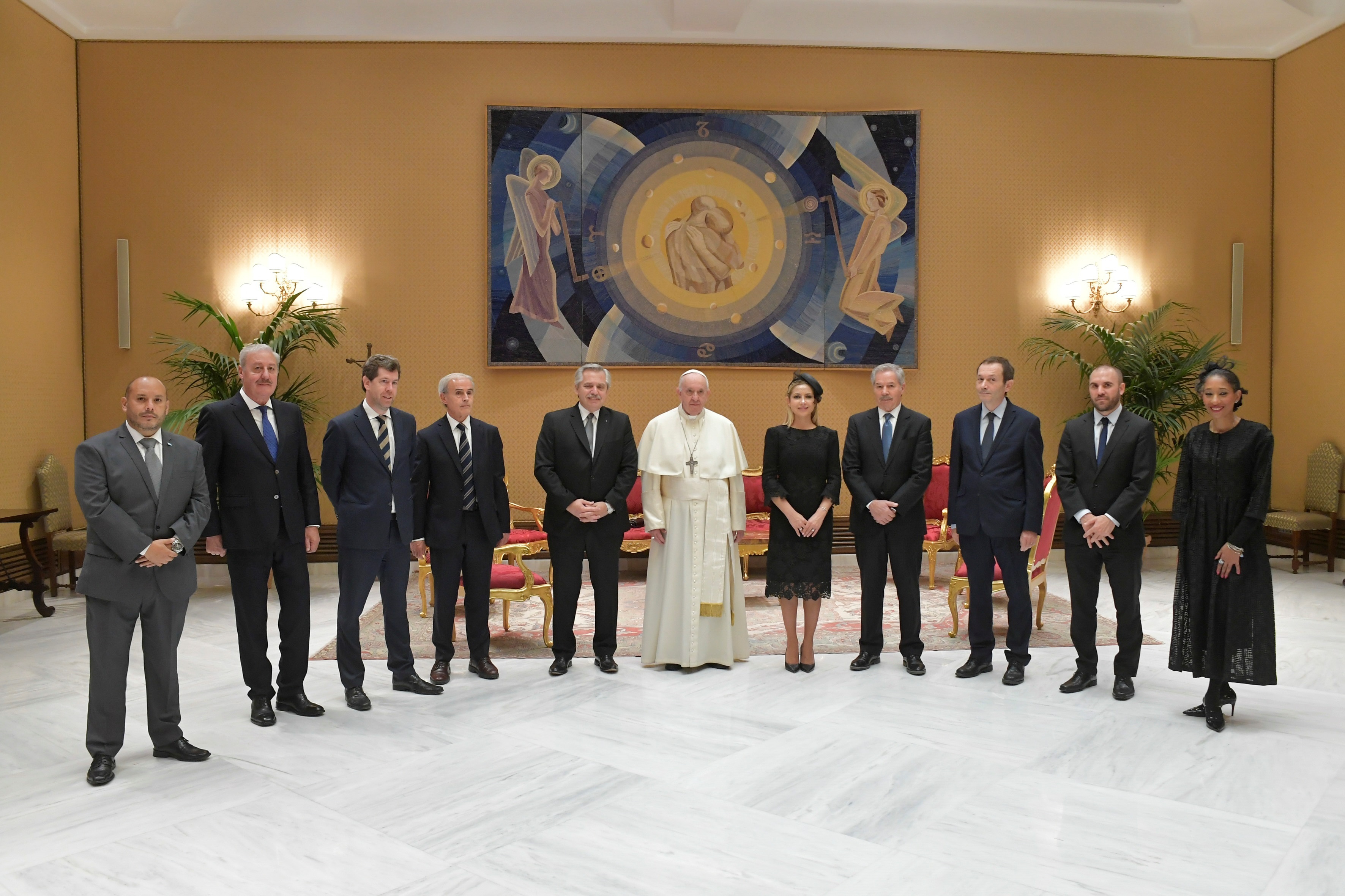 Alberto Fernández habló de la pandemia y de la crisis económica en el Vaticano