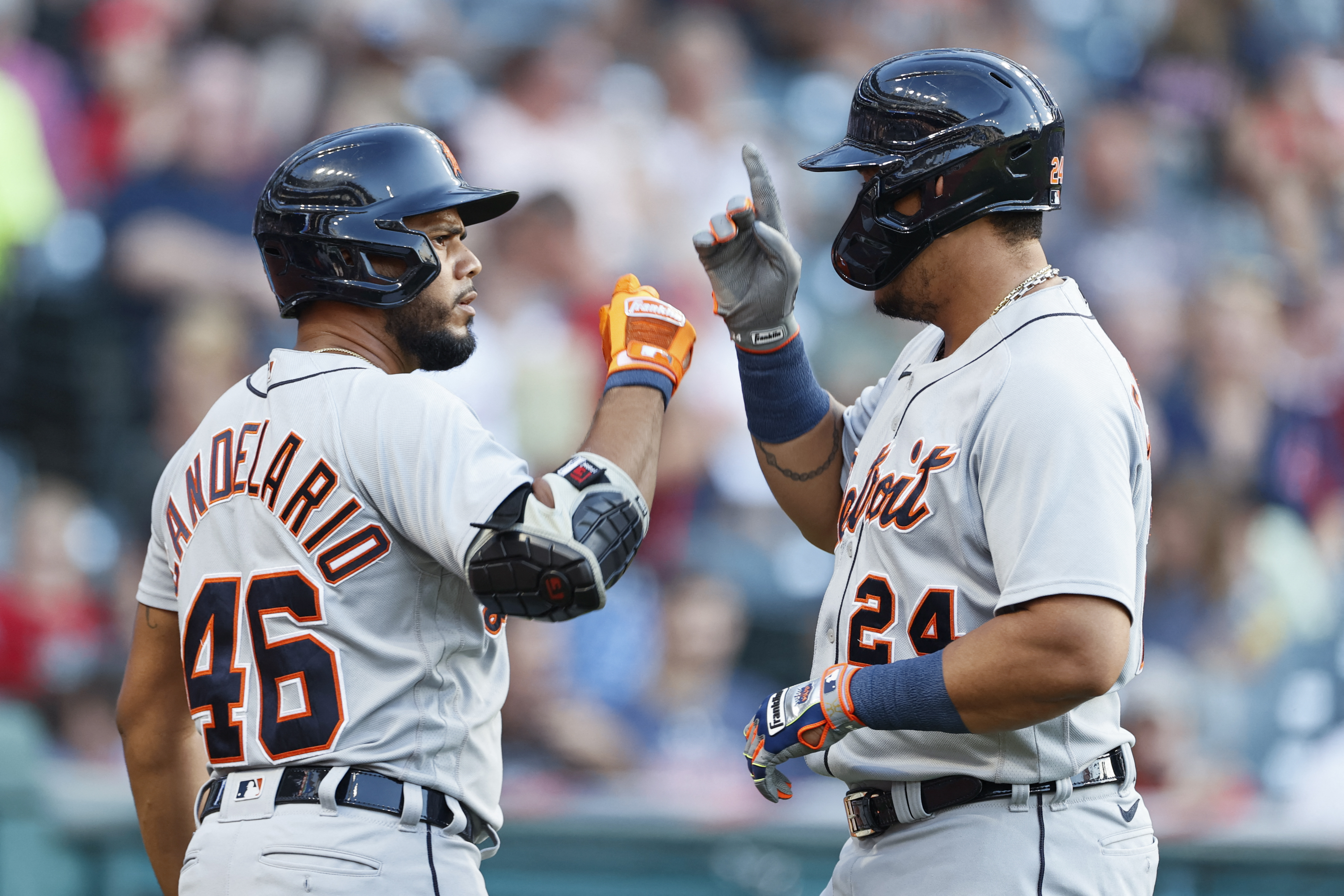 ¡Falta poco! Miguel Cabrera conectó el jonrón 493 de su carrera contra los Indios (Video)